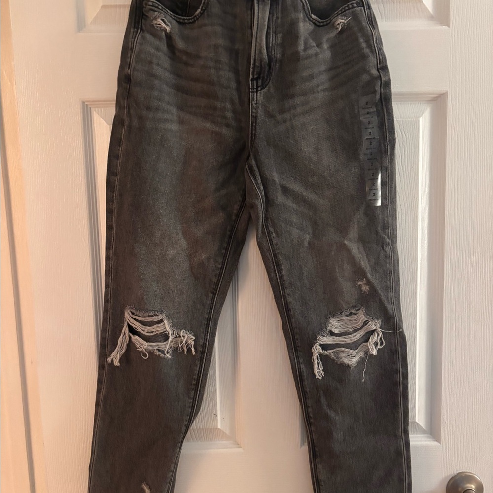 American Eagle Distressed Black Jeans for Women